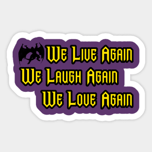 Gargoyles Live Laugh Love Sticker